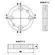Capuchon protecteur guide rectangulaire M3922/67 and IEEE 1785 Image du produit   Side View S