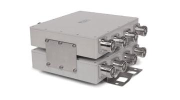 Double multiband quadruplexeur 700-900/1800/2100/2600 MHz 7-16 jack DC tous