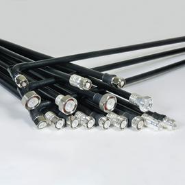 Coaxial jumper cable assembly SF 1/2"-50-PE 7-16 male right angle 7-16 male loose 10 m product photo